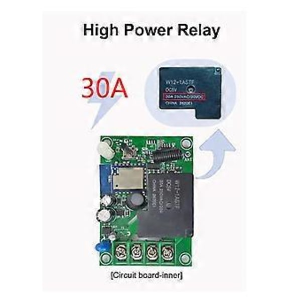 Tuya Smart WiFi Switch DIY Timer AC 85-265V WiFi Trådløs Controller 30A Strømovervågning Kwh til Alexa Home