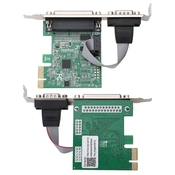 Ax99100 1p1s Rs232 Sarjaportti Rinnakkaisportti Db25 25pin Pcie Riser-kortti Pci-e Express-muunninsovitin