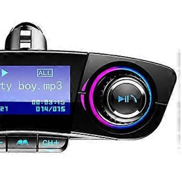 Autosoitin BT06 Bluetooth MP3-soitin autoon, monitoiminen, monikielinen, yleismallinen LCD-näyttö