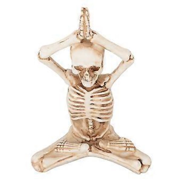 Abstrakt Resin Skelet Statue: Festlig Skeletindretning til Skrivebord og Boligdekoration