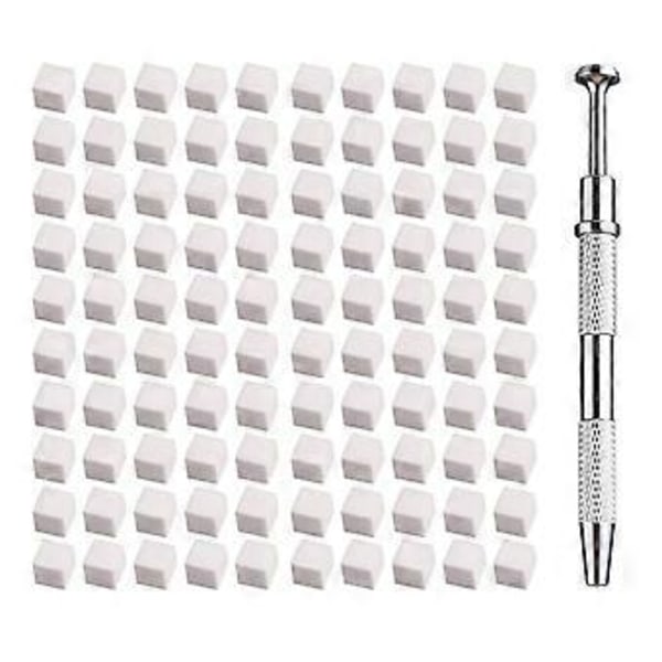 100 st Nagelkonst Svamp Mjuka Svampar Gradient Nagelkonst Stämplar Verktyg Färgtoning Manikyr DIY Nagel Svamp Griparverktyg