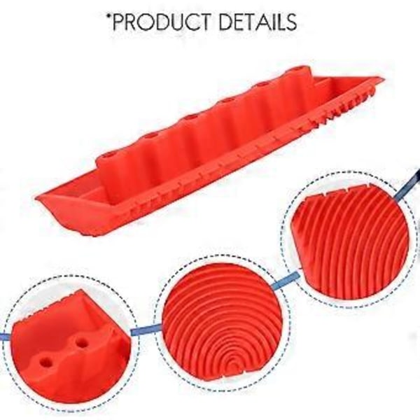 2 st Trämönster Gummi Patin Målningseffekter DIY Väggdekorationsverktyg