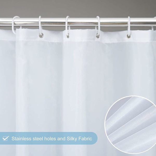 Bruseforhæng Vandtæt Polyester Tekstil Badeværelsesforhæng 180x180cm Skimmelresistent Gradient Blå