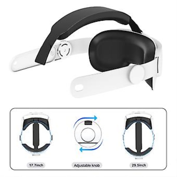 Strop-Hovedbøjle Forbedret Støtte og Reducerer Hovedtryk for Meta Quest 3 VR