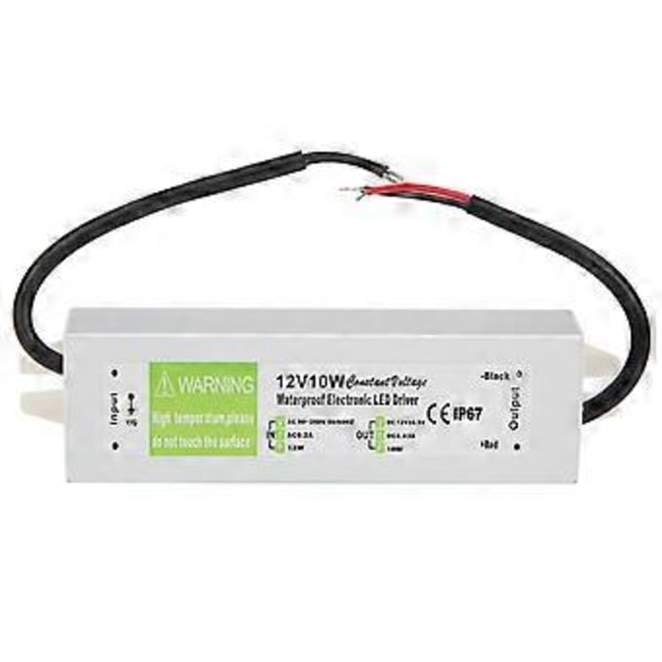 10W Professionell Vattentät Elektronisk LED-drivrutin Strömförsörjning AC90-250V (50/60HZ)