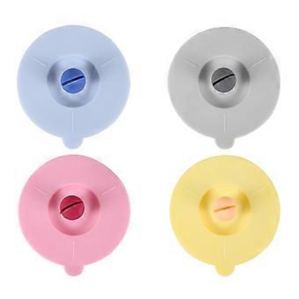 8 st Silikon Glas Koppskydd Stretchlock Återanvändbara Anti-Damm Silikon Dricksglas Kopplock för Tekopp Vinglas