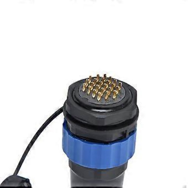 Vanntett Kobling Bakmutter IP68 Luftfart Strømkontakt 250V 5A for Kabel SP28