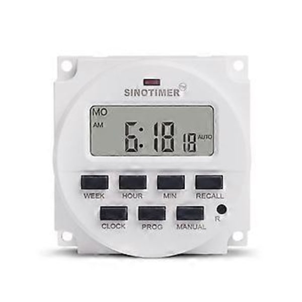 for DC 12V AC LCD 7 Dager Programmerbar Timer Bryter Nedtelling for Tid for Tid R