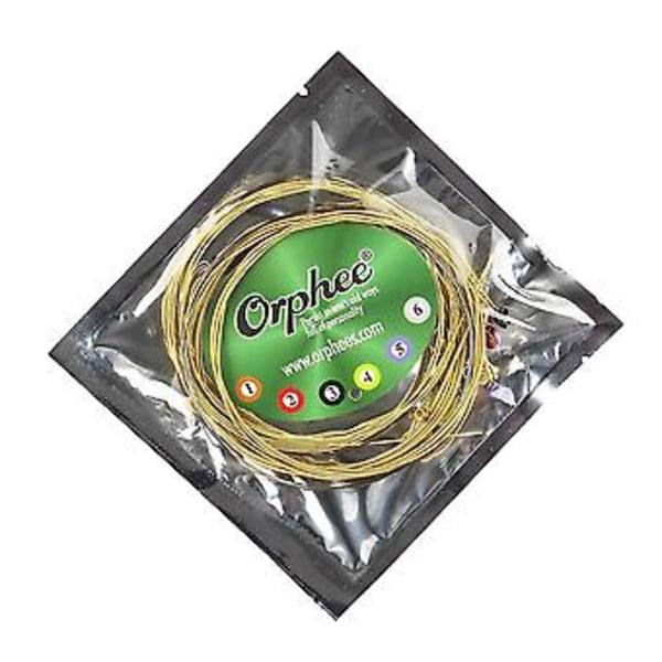 6 stk./sæt Acoic Guitarstreng Hexagonal Kerne+8% El , T Ligh