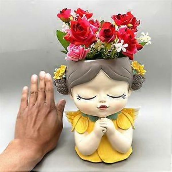 Silikoneform Blomsterfe Bøn Blomsterpotte Resin Gips Krystal Dryppende Lim Værktøj DIY Håndlavede Håndværk Hvid