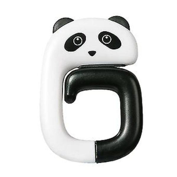 Skrivbordsmonterad väskhållare Krok Söt Panda Design Vikbar Stark Lastbärande Kapacitet Under Skrivbordet Hörlurskrok Bord Ryggsäckshållare