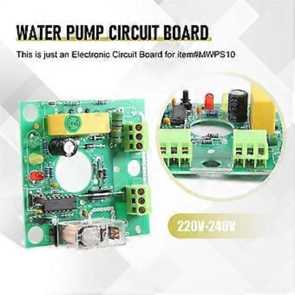 Vattenpump Automatisk Tryckkontroll Elektronisk Strömbrytare Kretskort 10A Populära Pump Reservdelar