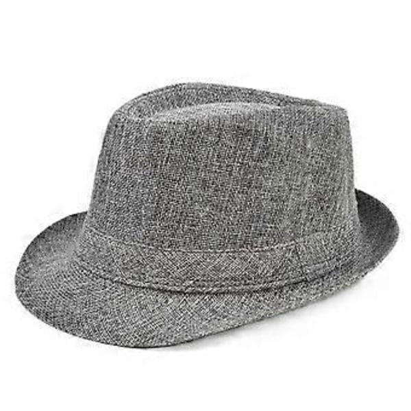Hög hatt enfärgad jazzhatt herr brittisk hatt dam all-match avslappnad solskydd fyra säsonger cowboyhatt gentleman hatt