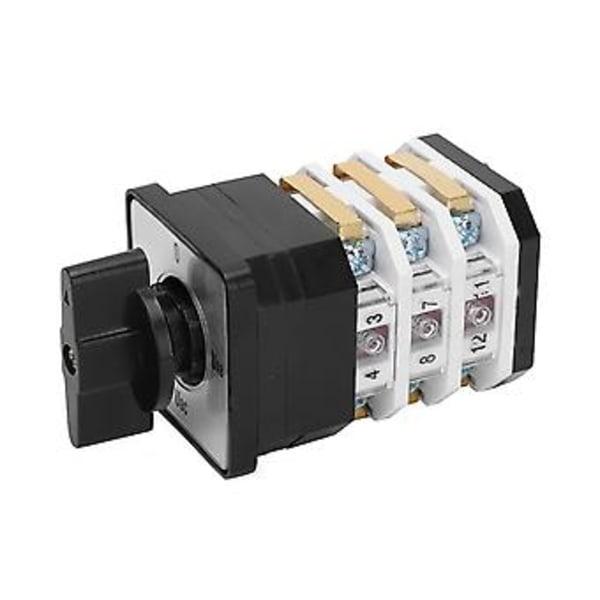 Universell Elektrisk Kamomkopplare Vridomkopplare LW12D‑16YH3/3 220V‑380V 16A 4 Positioner