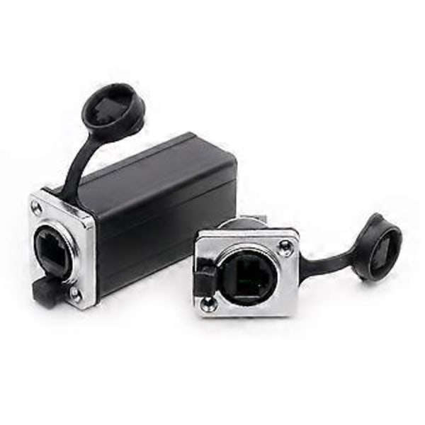 Vedenpitävä RJ45 8P8C Ethernet-liitin Naaras-Naaras Jack Verkkosuora Kytkin Paneeliasennus Pistorasiat Adapteri(B)