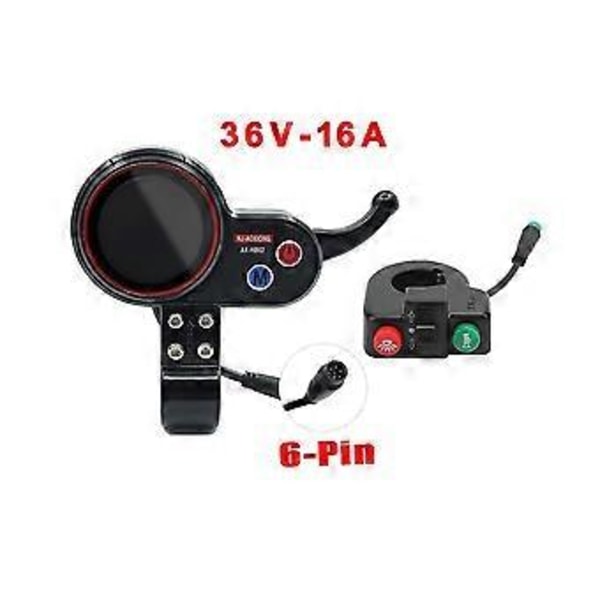 -aoxiong Ax-hb02 Elektrisk Scooter Instrumentbräda Mätare+knapp 36v 48v Justerbar 6pin För Electri