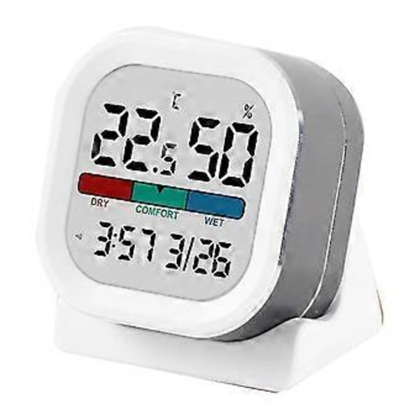 Digitalt Temperatur- og Fugtighedsur Højpræcisions Indendørs Hjem Soveværelse Babyværelse Temperaturmonitor