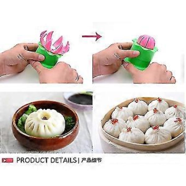 2 stk. Baozi Maker Bao Steamer Dumpling Maker Baozi Form Tilfældig Farve
