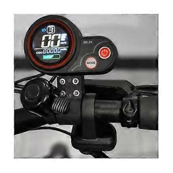 Qs-s4 36v-60v Tommelfingergas LCD Display Meter Kit Til Zero 8 9 10 8x 10x Elektrisk Scooter 6pin Dis