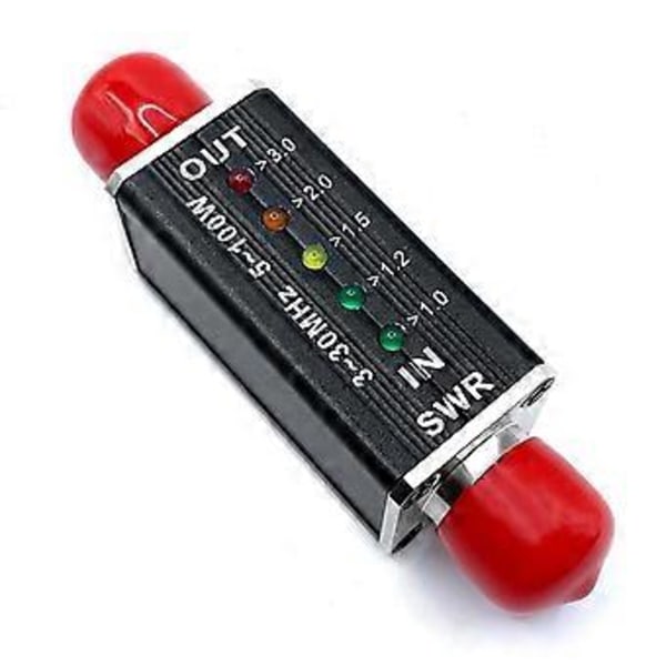 SWR-mittari SWR&Tehomittari 3-30MHz Taajuusalue 100W Erilaisille Lyhytaaltoradiolaitteille