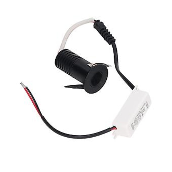 3W LED Forsænket Spotlight Mini Underskabslampe Downlights med LED Driver til Køkkener Skabe Lofter AC85‑265V Varm Hvid 3000K