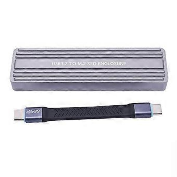 M.2 NVMe NGFF SSD Kabinet USB 3.2 GEN 2 til M.2 SSD 20Gbps Solid State Drive M.2 Case Box til 2230/2242/2260/2280 SSD