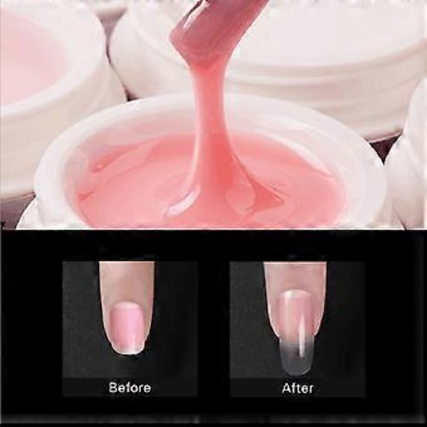15ML Nagel Förlängning UV Lim Nagel Täckning Soak Off Förläng Jelly Gel Nagelkonst