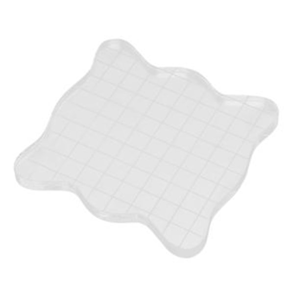 Akryl Stempel Grid Block: 10 x 10cm Scrapbooking og Kort Stempelverktøy