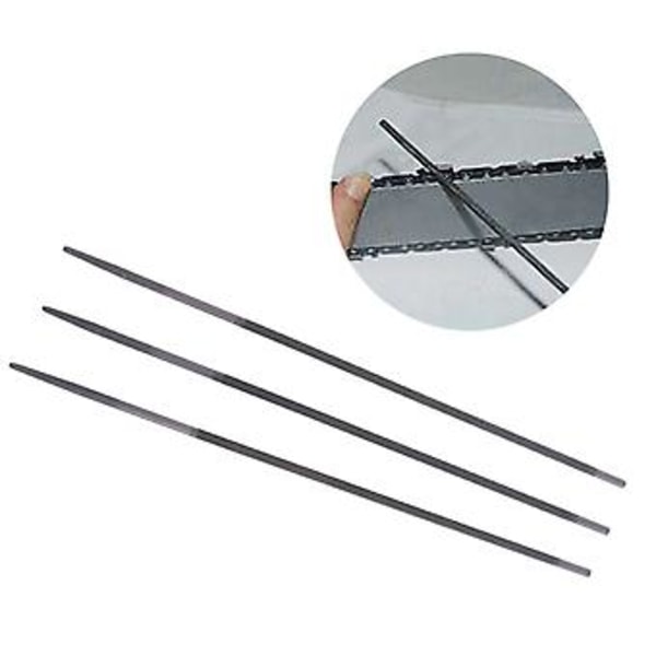 3x Pro 4mm Pyöreä Moottorisahan Teräketjun Viila Teroitin Puutöihin Uusi