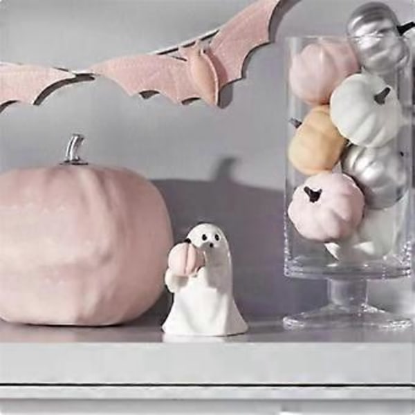 Halloween Hartsihahmo Aave Lepakko Kädessä Puutarhapatsas Koristeet Maisemakoristelu Monikäyttöiset Hartsityöt