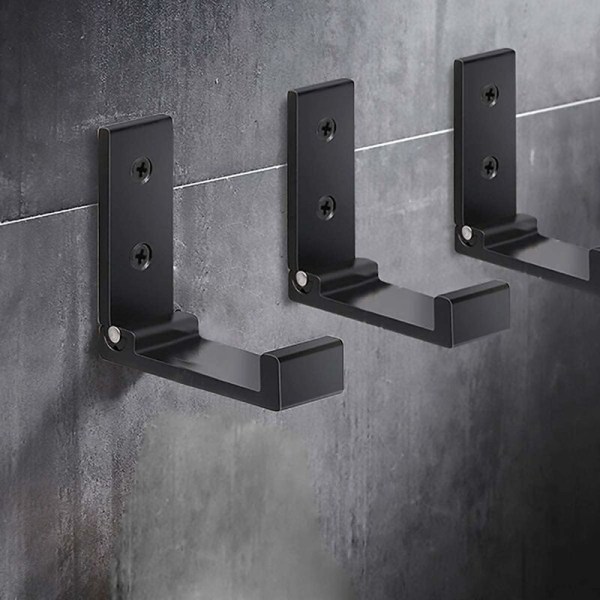 Vikbara väggkrokar, 3 st aluminiumlegering enkel klädkrok, kreativ väggmonterad hörlurshållare för kontor kök badrum sovrum H