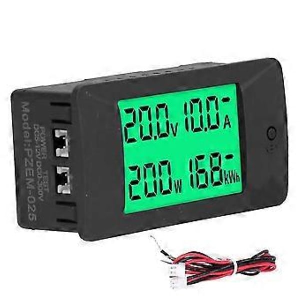 Energimätare LCD Digital Display Spänning Ström Strömförbrukning Monitor DC 5-12V PZEM025