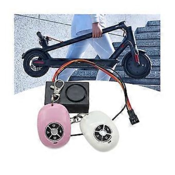 Stöldskyddslarm med nyckel för 36V-48V Mini Vikbar Elektrisk Scooter Fjärrkontroll Stöldskyddsanordning Kit