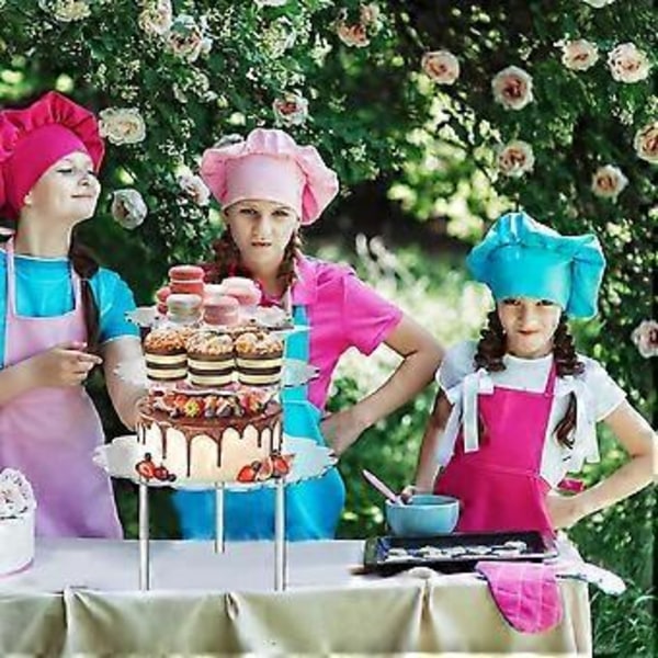 Akryl Klar Kake Display Stativ Cupcake Holder for Bursdag Bryllup Kake Dekorering Utstyr