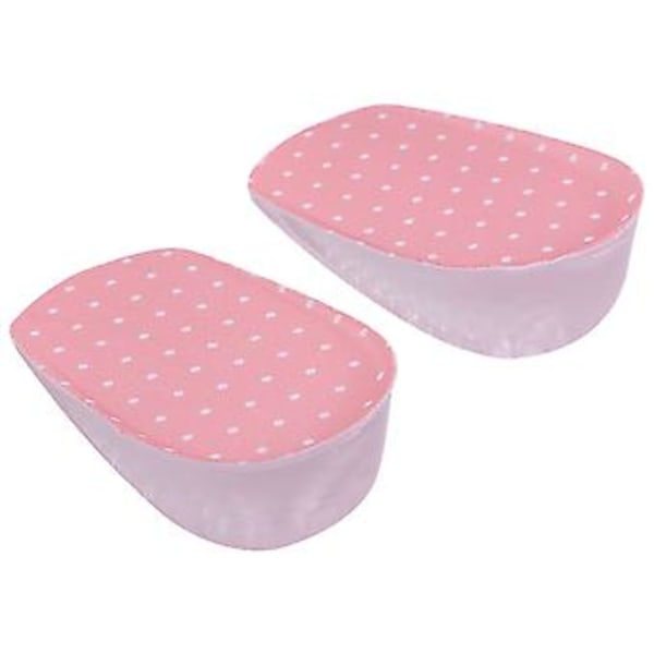 3.5cm Silikon Gel Selvklebende Innleggssåler Høydeøkning Fot Ortose Støtte Hælputer Rosa