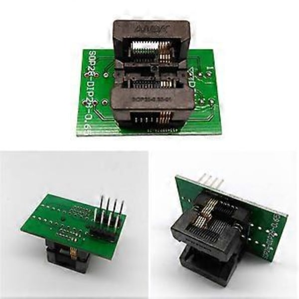 SSOP8 TSSOP8 Programmer Adapter Socket TSSOP TILL DIP-omvandlare Chip Testning Debug Outlet IC För 0,65MM Pitch