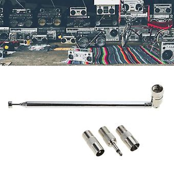 FM Radio Antenne Teleskopisk FM Antenne Erstatning F Type Hunnplugg Kontakt