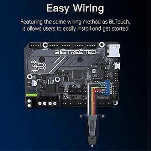 MicroProbe Auto Nivelleringssensor Kit 3D Touch Sensor Metallprob med Ender3 Fäste för Ender3 Voron Extruder