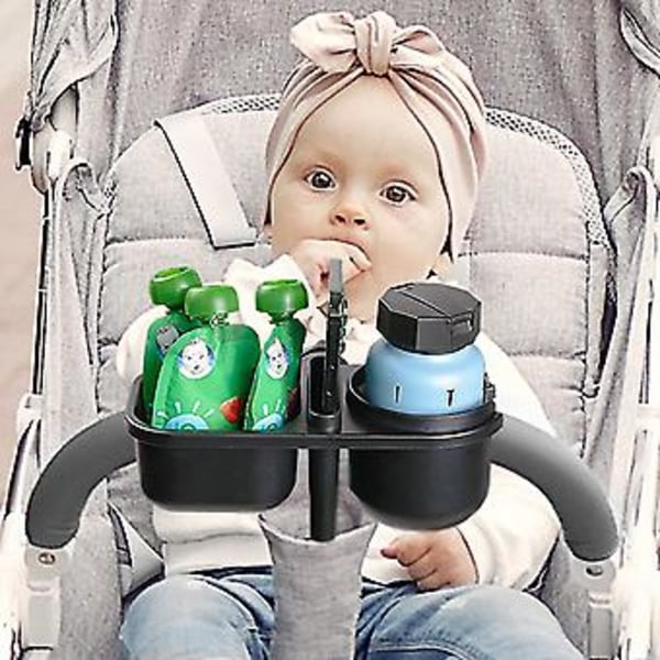 Barnvagn Mugghållare - Bagage Mugghållare - Mugghållare, Rullstolsarmstöd Tillbehör För Gåstol, Rollator, Elektriska Skoterrullstolar, Present Till Mo