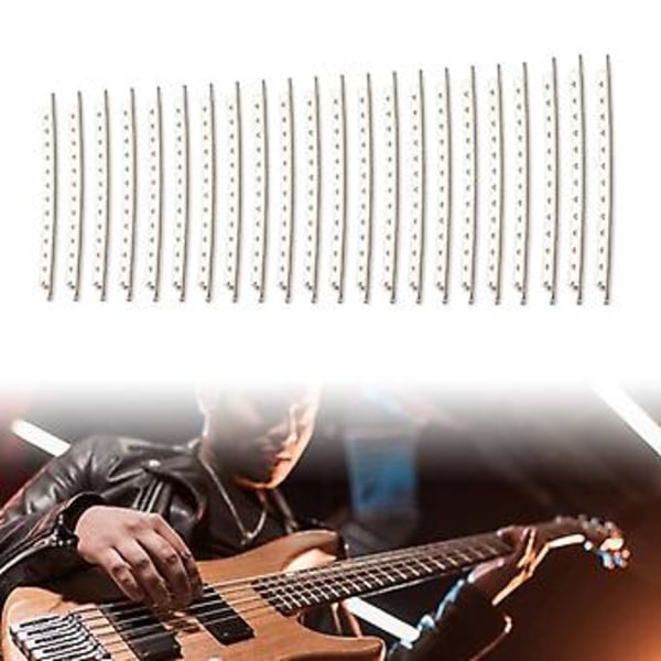 22 Bånd Gitar Båndtrådsett Rustfritt Stål Gitarer Gripebrett Tråd 22 stk Sett