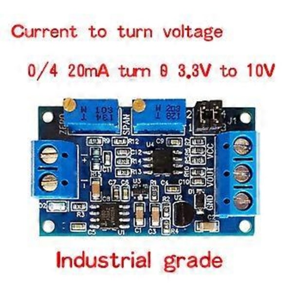 Virta Jännite Moduuli 0/4-20mA - 0-3.3V 5V 10V Jännitelähetin