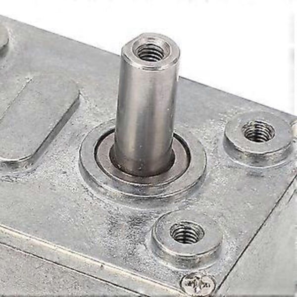 Kierukkavaihdemoottori, suuri vääntö, 12 mm yksittäinen akseli, itselukittuva, palautuva nopeuden vähennys DC-turbiini moottori kiinteällä pohjalla, 6V 30RMP