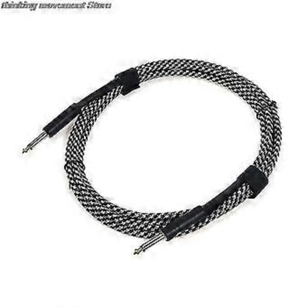 Fender Gitar Kabel Ledning Jack Linje Bass Elektrisk Boks Audio Kabel Støyreduksjon Linje Farge Flettet Skjermet Kabel 3 Meter