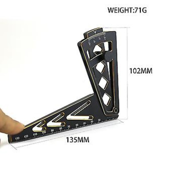 CNC Metall Justerbar Linjal RC Bil Höjd & Fälgbredd Camber 15 Grader Hobby För 1/7 1/8 1/10 RC Bil