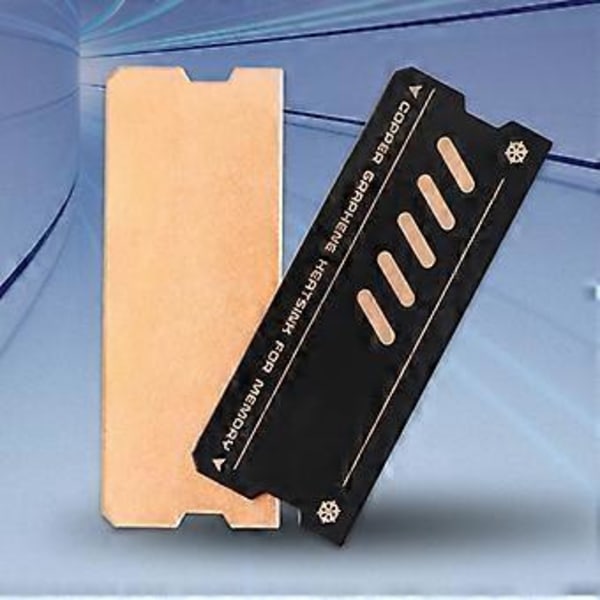 Notebook Hukommelse Kobber Metal Køleplade Køleradiator til DDR4/5 Hukommelse