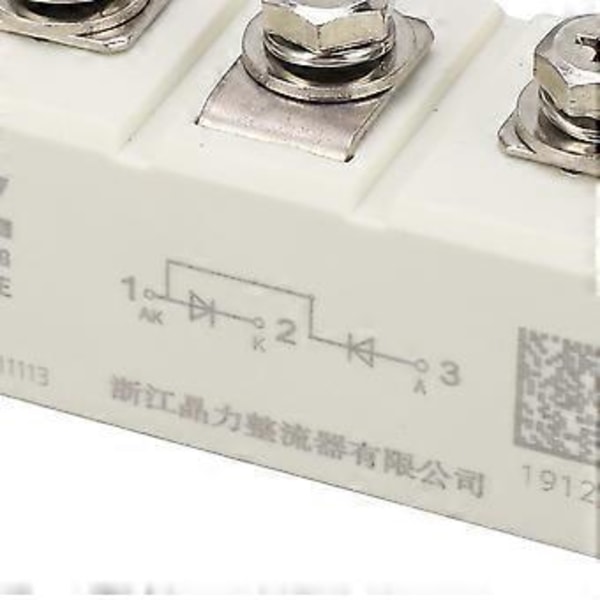 Stor Strøm Halvleder Ensretter Modul Svejset Struktur 3 Terminaler Diode Ensretter Modul 200A 1600V