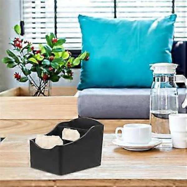 Sockerförvaringshållare Fjärrkontroll Förvaringslåda Tepåsehållare Kaffesockerpaket Organiserare Kaffestation Hållare, A