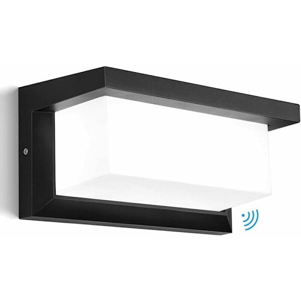 LED-ulkoseinävalaisin 360° ulkovalaistuksella Moderni vedenpitävä ulkoseinävalaisin Kuistin ulkolamppu Alumiini IP65 18W kotiin terassille, kylmä valkoinen