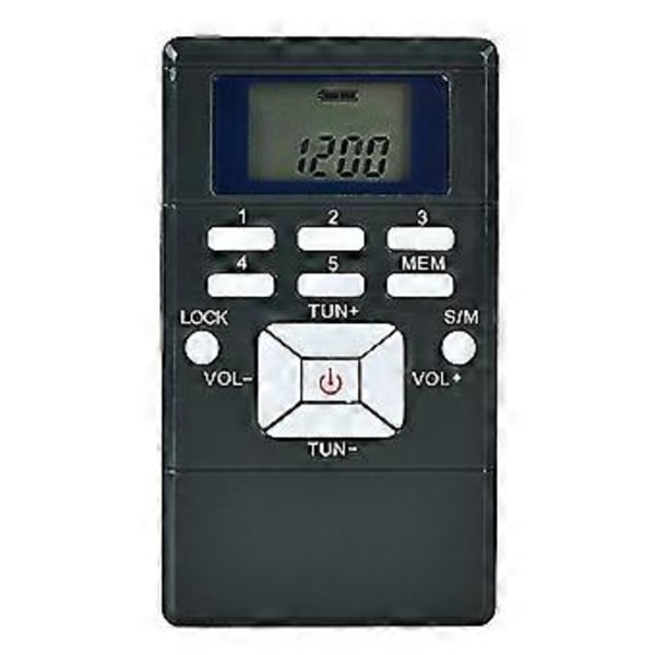 Digital FM Radio Mini Høyttaler Bærbar Mottaker Display Enkeltbånds Musikkspiller LED-display Hvit
