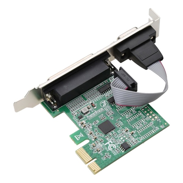 Ax99100 1p1s Rs232 Seriel Parallel Port Db25 25pin Pcie Riser Card Pci-e For Express Converter Adapter